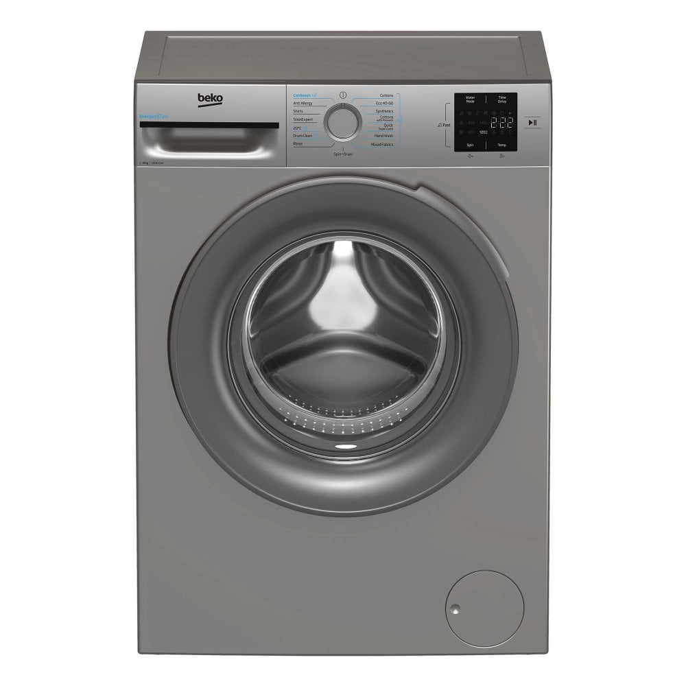 Beko BMN3WT3841S 8Kg 1400Spin Washing Machine - Silver