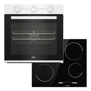 Beko CIFY71W Built-In Single Fan Oven – White and Hisense E6431C 60cm Touch Control Ceramic Hob
