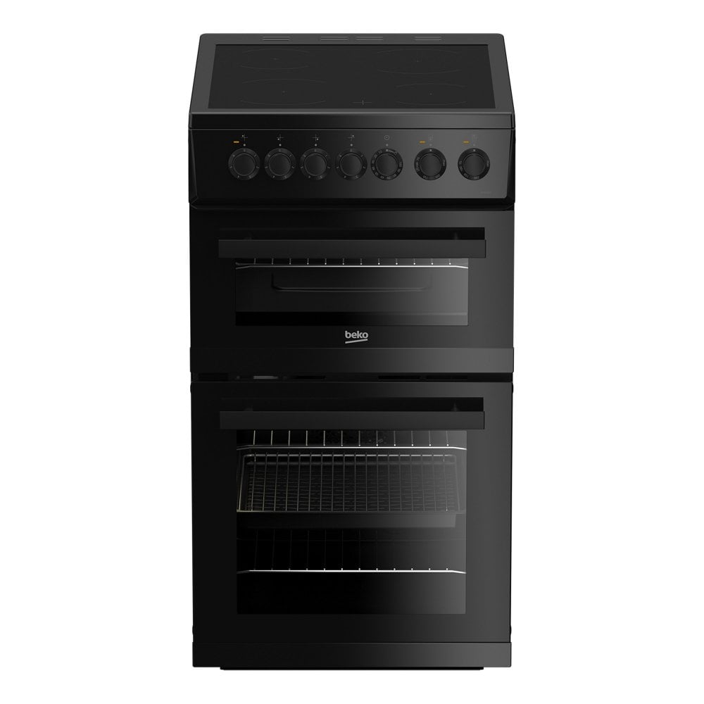 Beko EDVC503B Freestanding 50cm Double Oven Electric Cooker