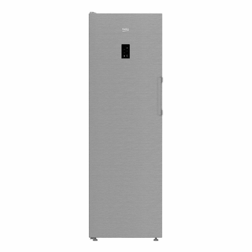 Beko FNP4686PS Frost Free Upright Freezer - Stainless Steel Effect