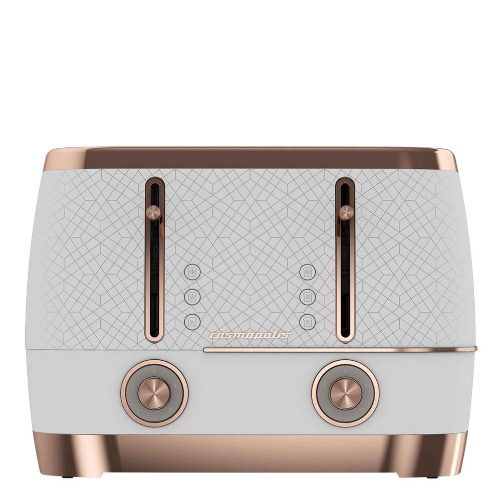 Beko TAM8402CR Cosmopolis 4 Slice Toaster - White