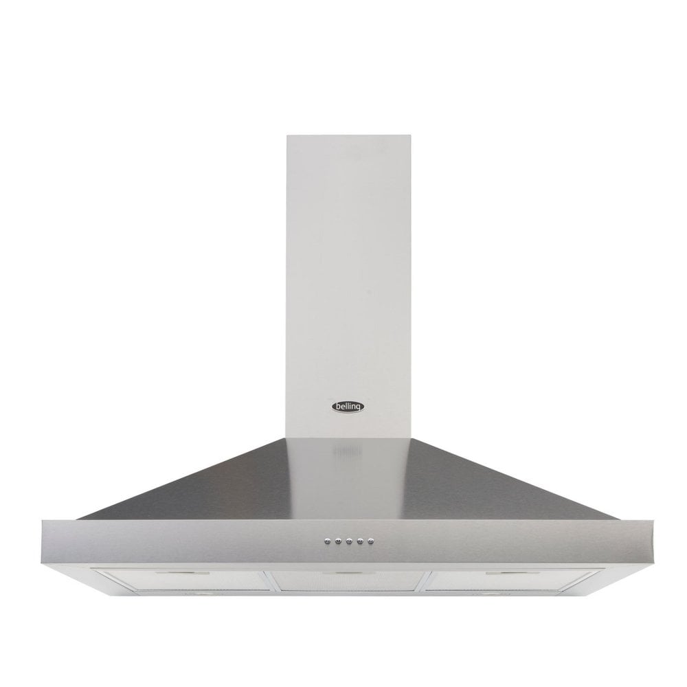 Belling 90CHIM90STA 90cm Chimney Hood - Stainless Steel