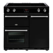 Belling Farmhouse (90Ei) 90cm Electric Range Cooker with Induction Hob in Black