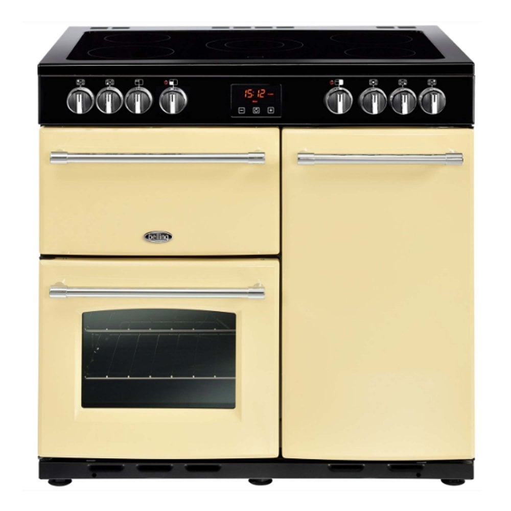 Belling FH90ECR 90cm Ceramic Hob Electric Range Cooker - Cream