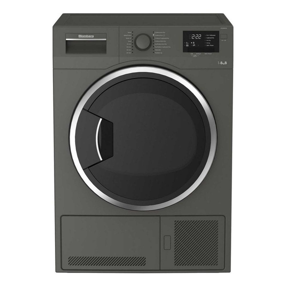 Blomberg LTK28031G 8kg Condenser Tumble Dryer in Graphite