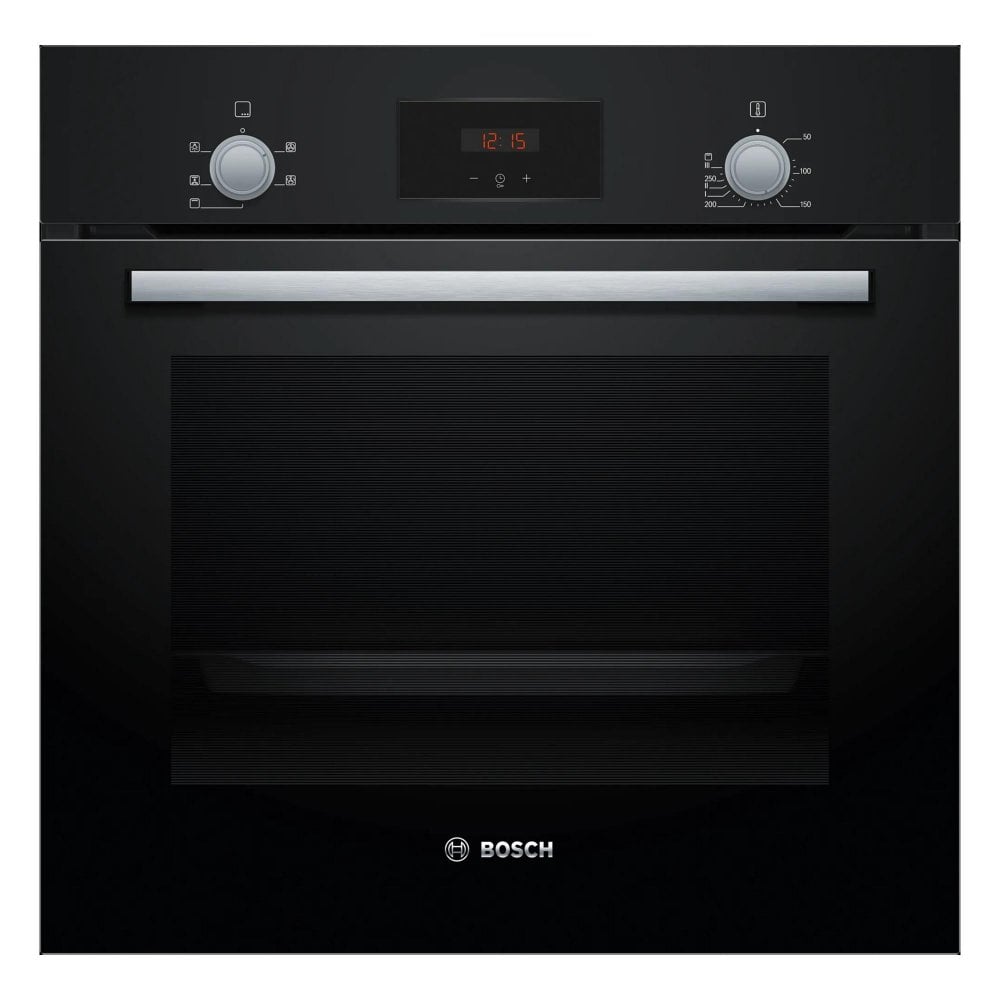 Bosch HHF113BA0B Serie 2 Built-In Single Fan Oven - Black
