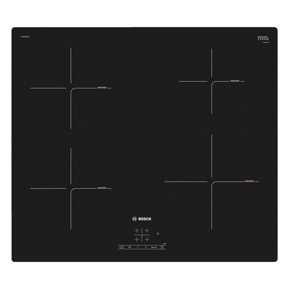 Bosch PUE611BF1B 60cm Induction Hob - Black