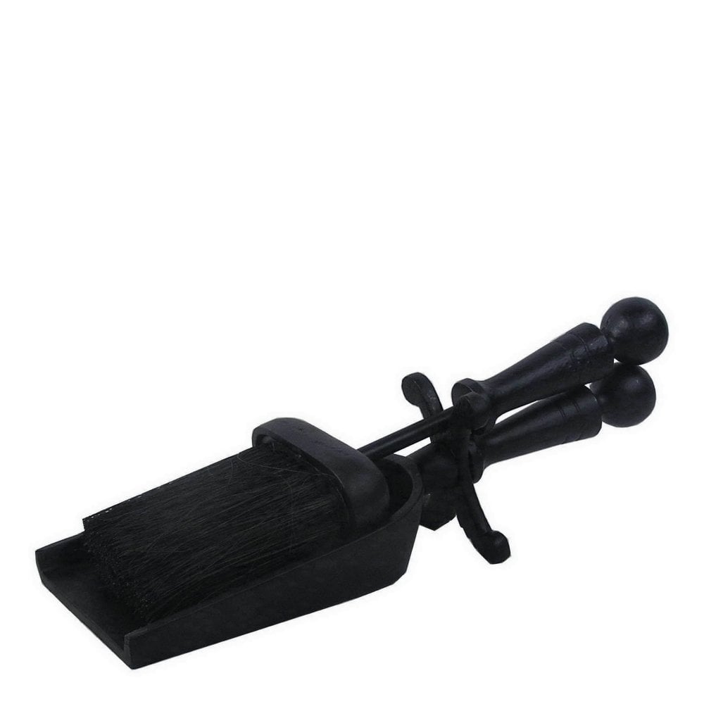 Castle Living Ball Hearth Tidy - Black