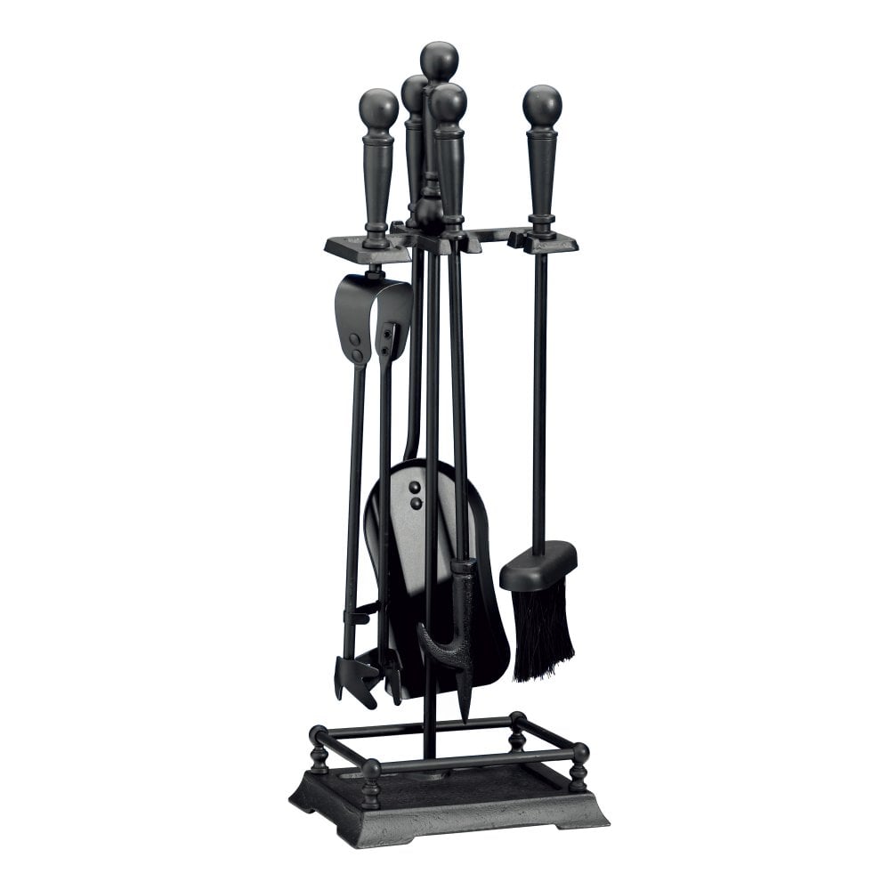Castle Living Gallery 5 Piece Companion Set (22inch/59cm) - Black