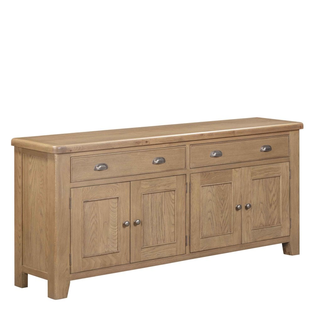 Chatsworth 4 Door Sideboard - Medium Oak