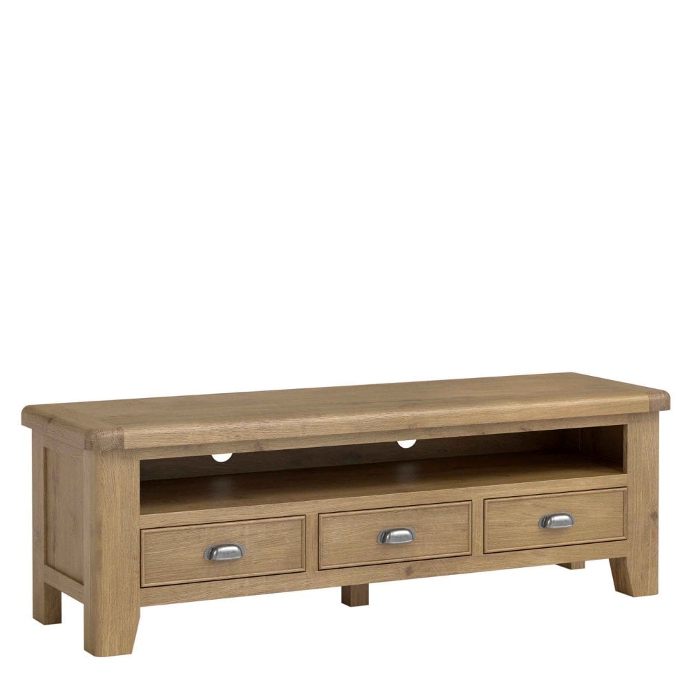 Chatsworth Large TV Unit - Medium Oak