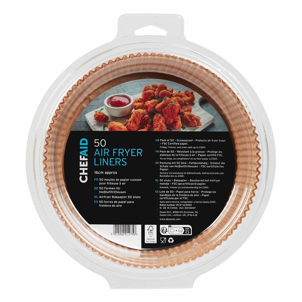Chef Aid 50 16cm Diameter Air Fryer Liners