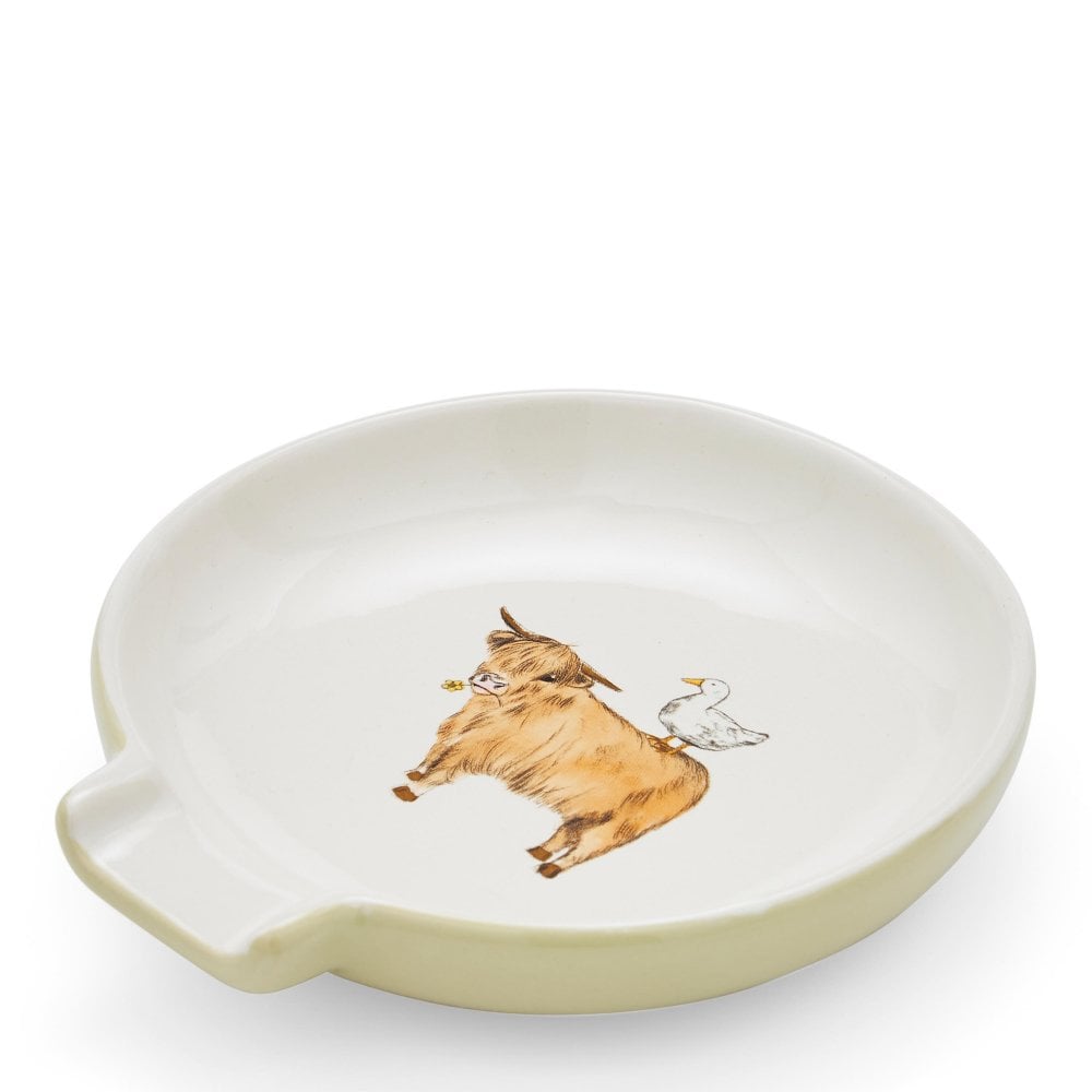 Cooksmart Buttercup Farm Ceramic Spoon Rest Large