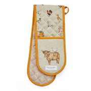 Cooksmart Buttercup Farm Double Oven Gloves