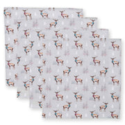 Cooksmart Christmas Stag Set of 4 Napkins