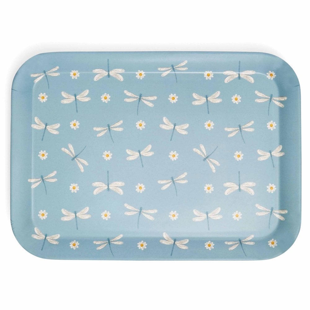 Cooksmart English Meadow Bamboo Mix Large Tray - Blue