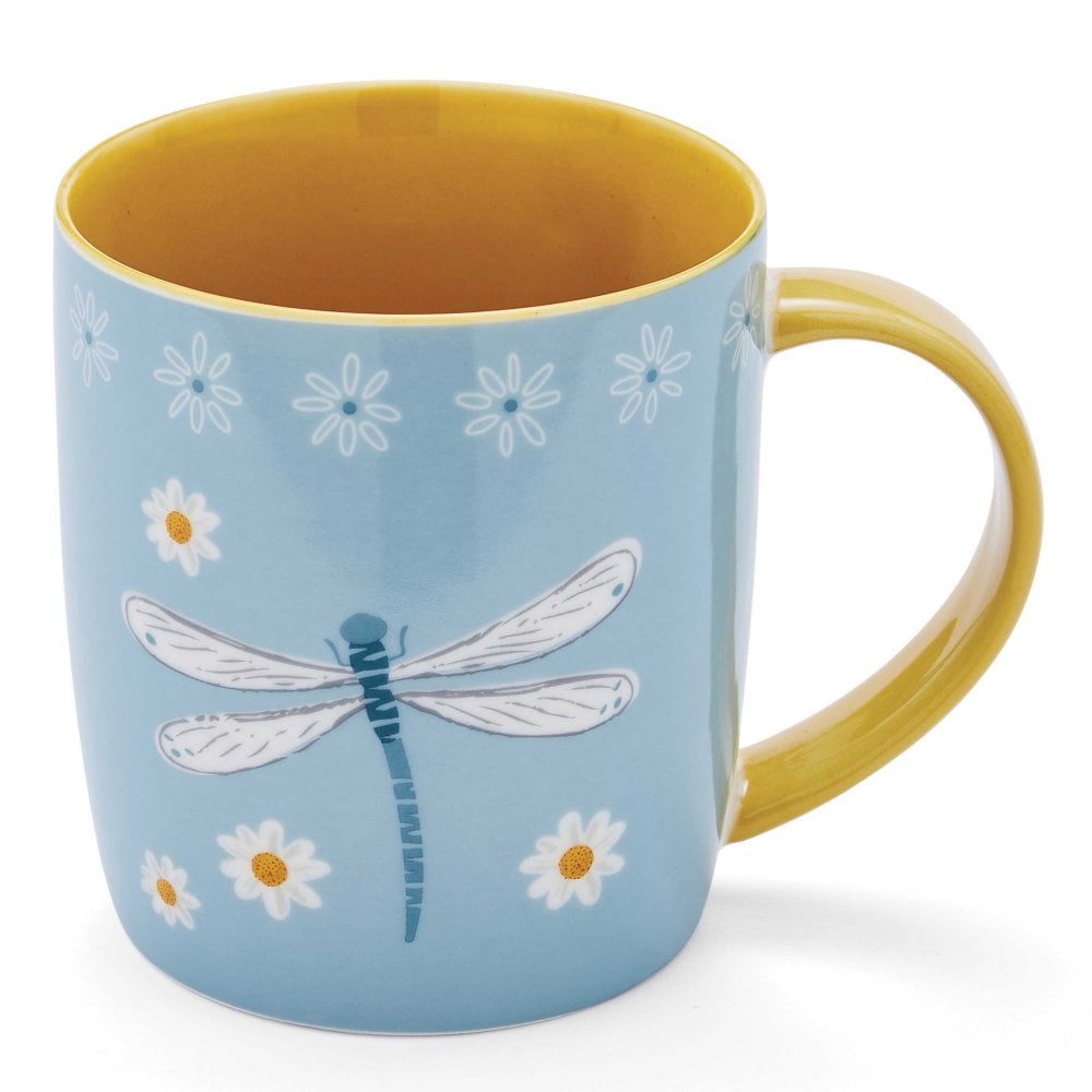 Cooksmart English Meadow Dragonflies Barrel Mug