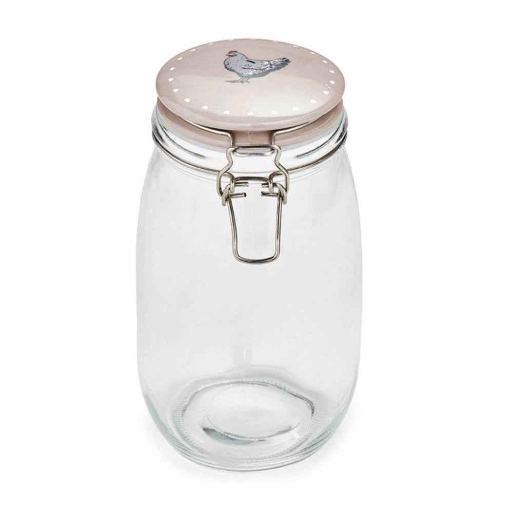 Farmers Kitchen 1.5Ltr Round Glass Jar