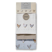 Cooksmart Farmers Kitchen 3 Pack Tea Towels