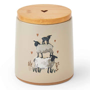 Cooksmart Highland Sheep Ceramic Canister - Beige