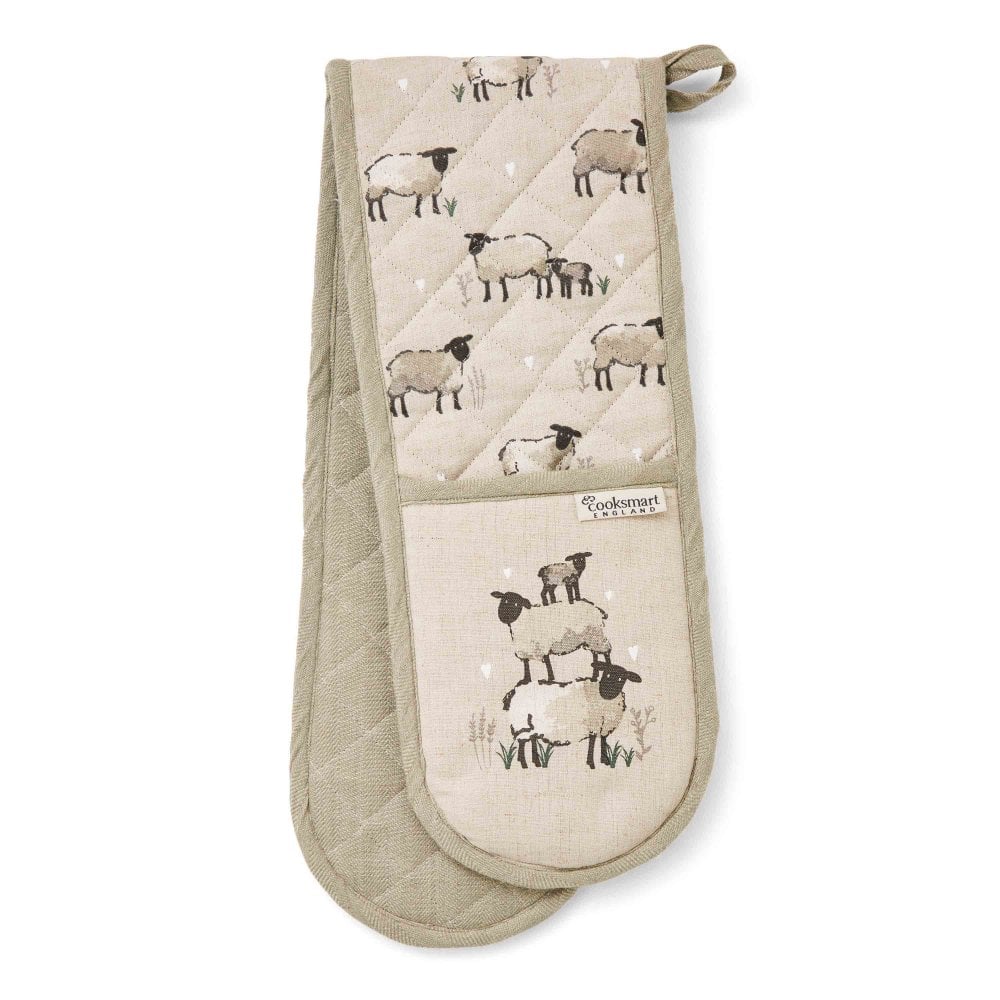 Cooksmart Highland Sheep Double Oven Gloves