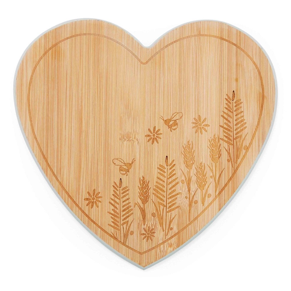 Cooksmart Homestead Bamboo Heart Shaped Board
