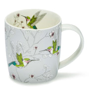 Cooksmart Hummingbirds Barrell China Mug – Grey