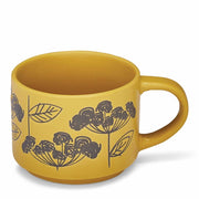 Cooksmart Retro Meadow Stacking Mug in Mustard