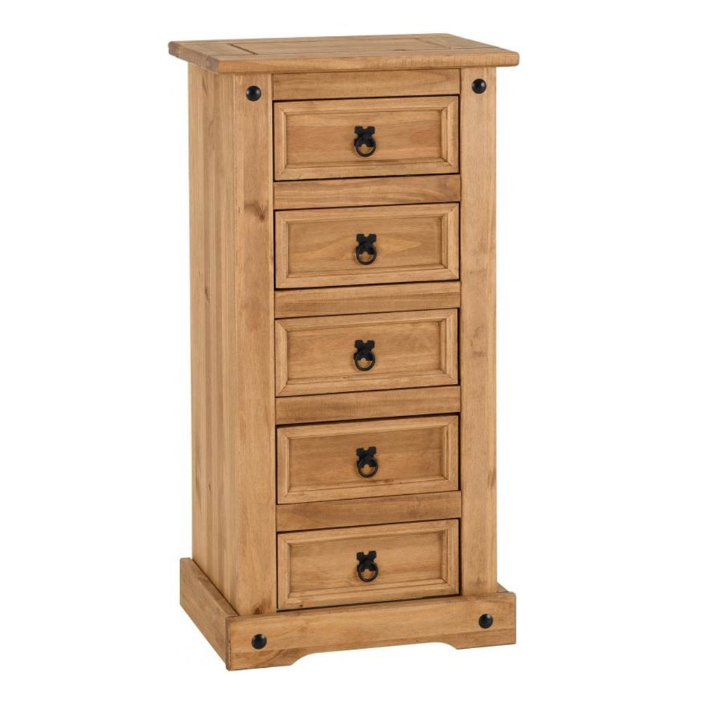 Corona 5 Drawer Narrow Chest