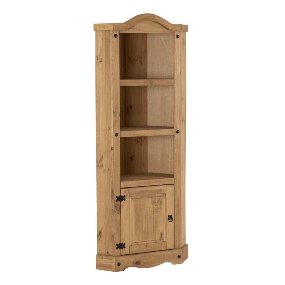 Corona Corner Unit in Distressed Waxed Pine
