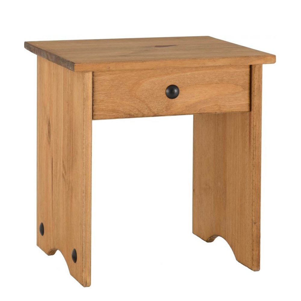 Corona Dressing Table Stool in Distressed Waxed Pine