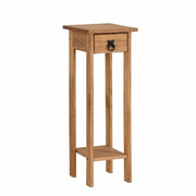 Corona Large Plant Stand in Distressed Waxed Pine