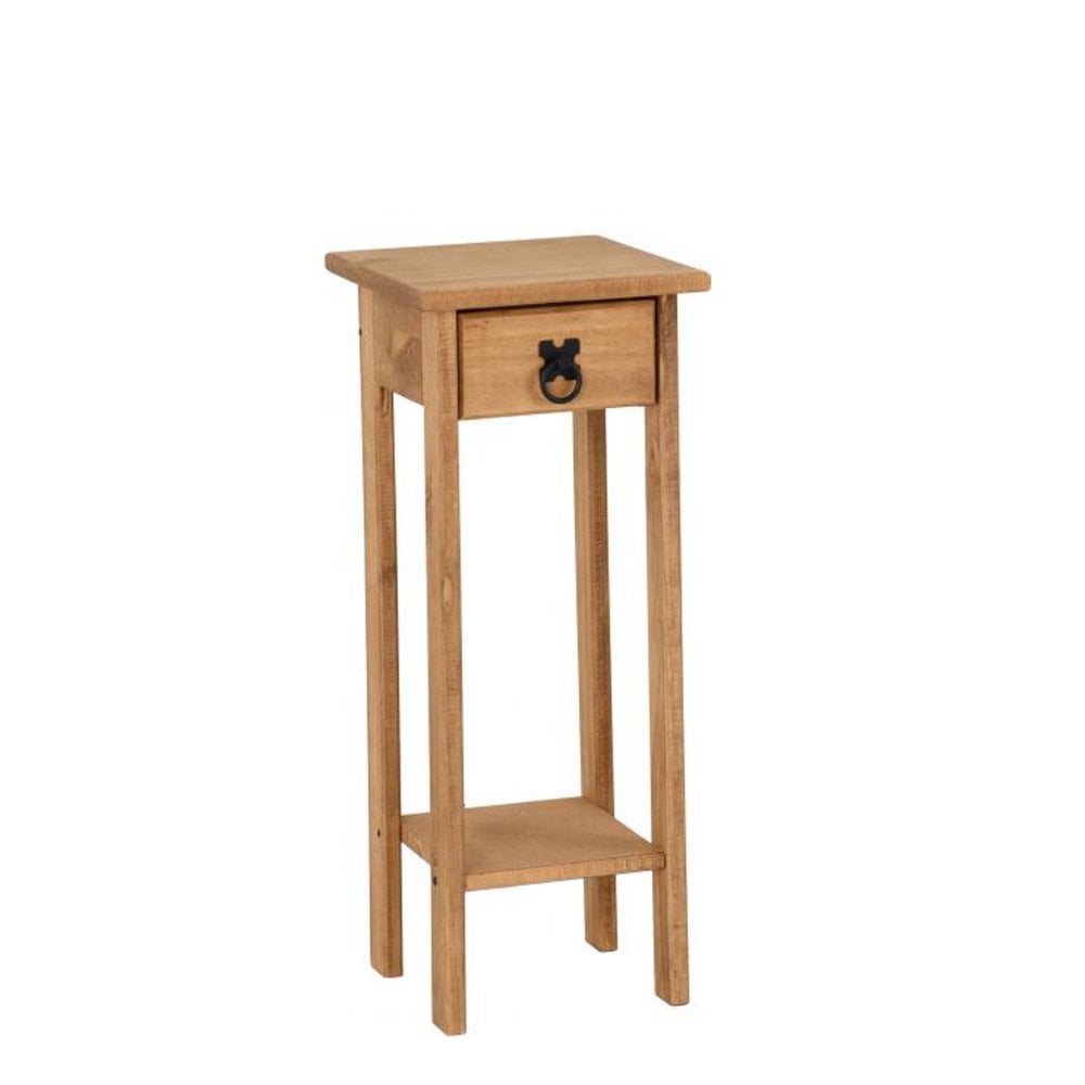 Corona Medium Plant Stand in Distressed Waxed Pine