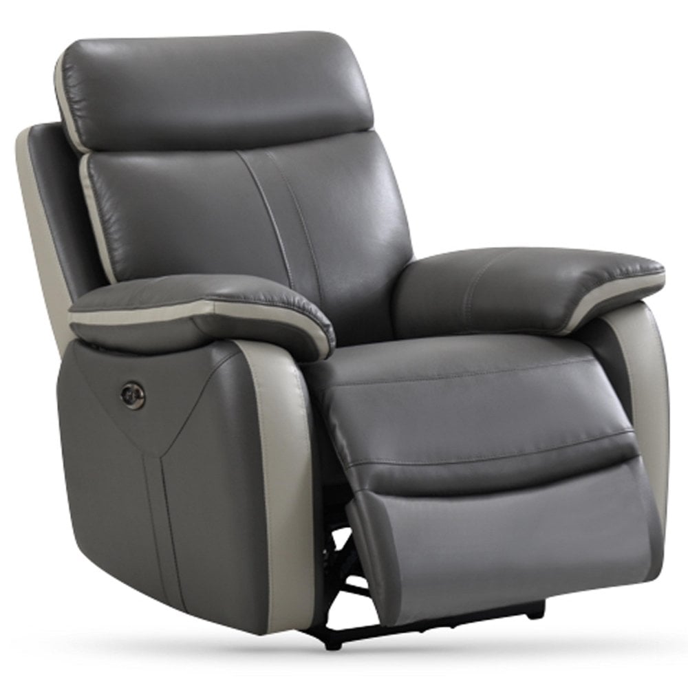 Covington Electric Recliner Chair - Dark Grey
