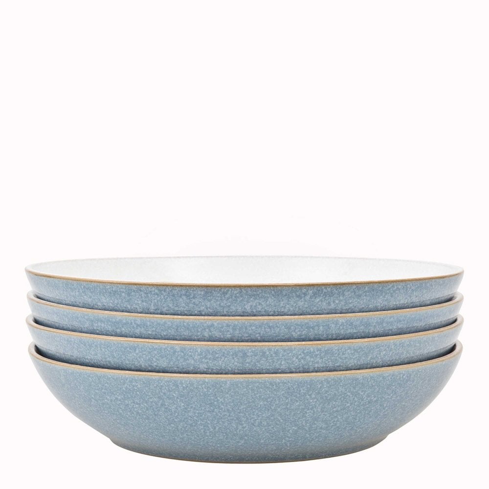 Denby Elements Blue 4 Piece Pasta Bowl Set