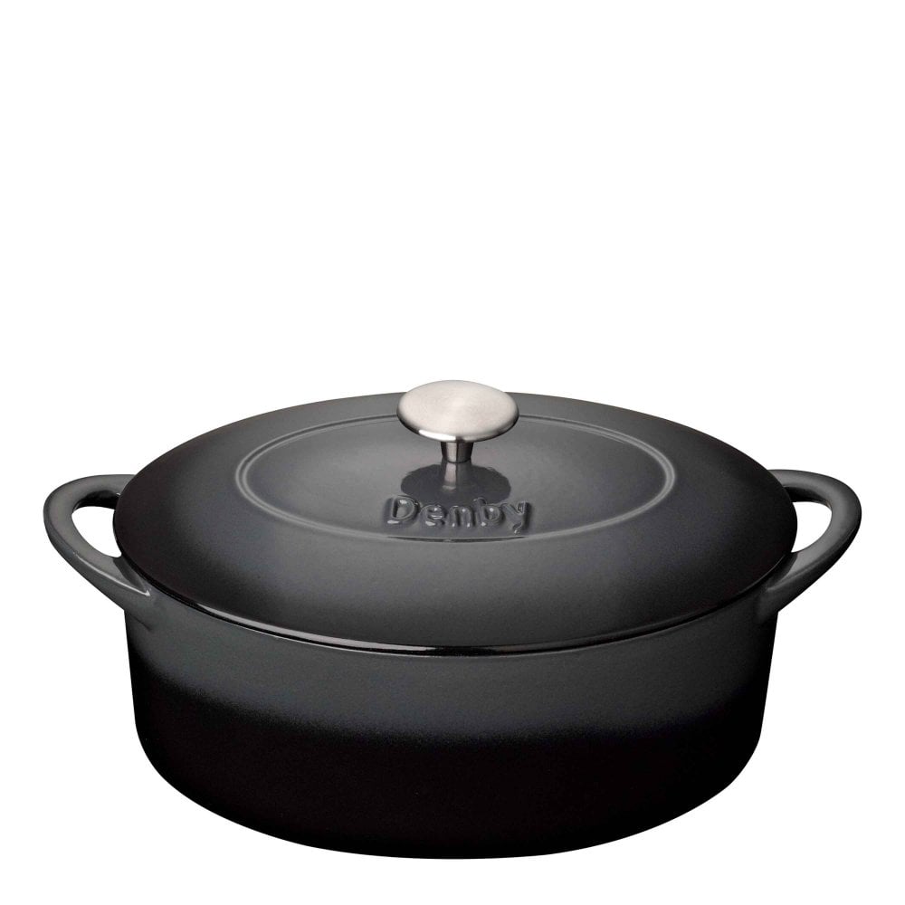 Denby Halo Cast Iron 28cm Oval Casserole
