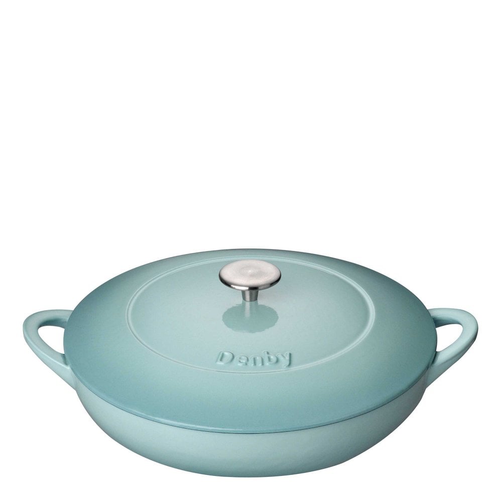 Denby Pavilion Cast Iron 30cm Shallow Casserole