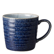 Denby Studio Blue Cobalt/Pebble Ridged Mug