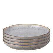 Denby Studio Grey 4 Piece Small Coupe Plate Set
