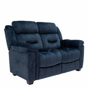 Dudley 2 Seater Fixed Fabric Sofa - Blue