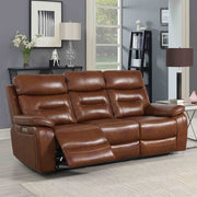 Egan 3 Seater Electric Recliner Sofa - Bison Saddle