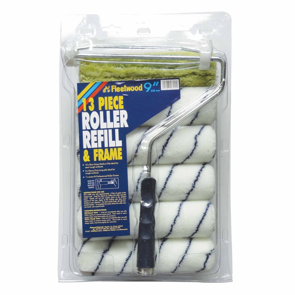 Fleetwood 13 Piece 9” Roller, Refill & Frame