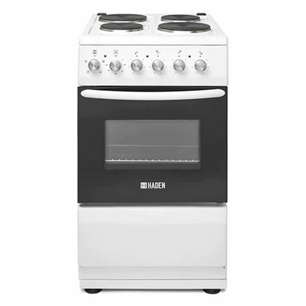 Haden HES050W 50cm Single Oven Cooker with Solid Plate Hob