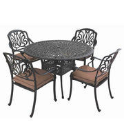 Hartman Amalfi Round Table & 4 Chairs - Bronze/Amber