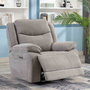 Herbert Electric Recliner - Light Grey