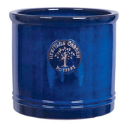 Heritage Cylinder Ecylinh 30cm Ceramic Garden Pot in Blue