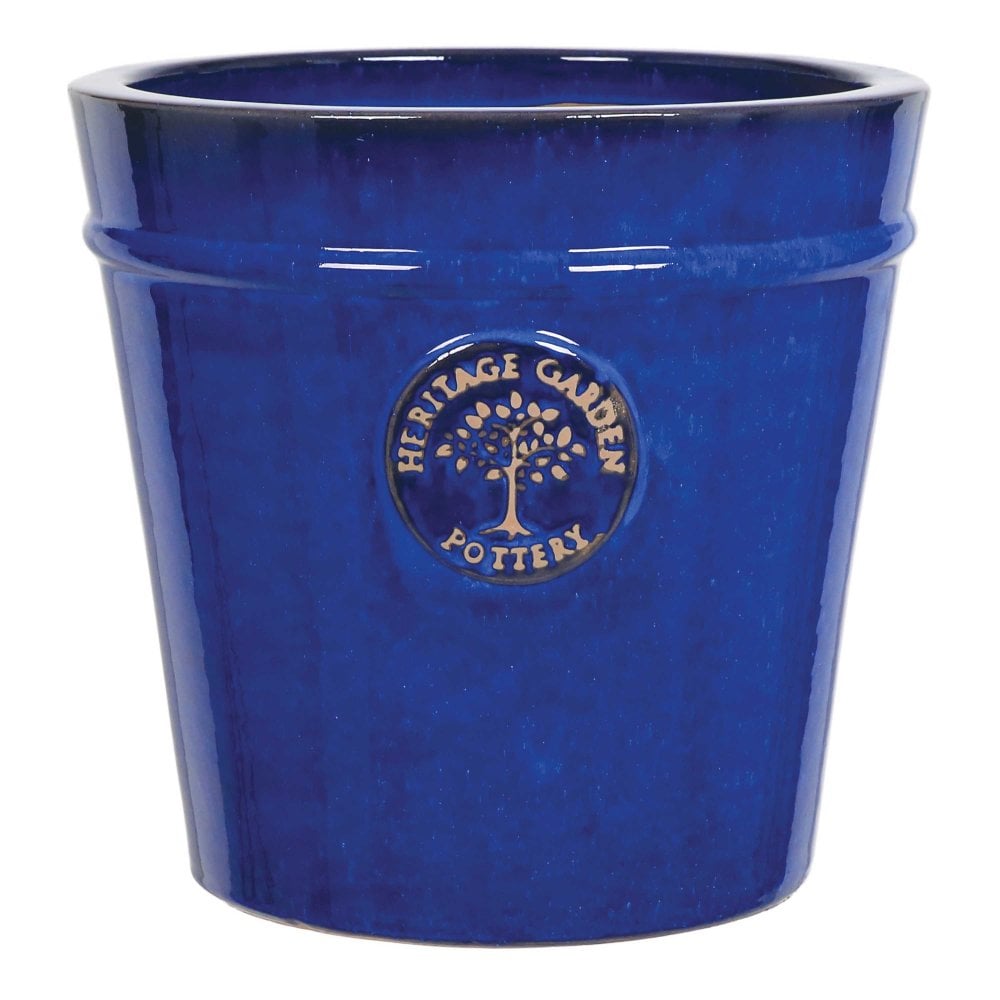 Heritage Edwardian 33cm Garden Pot in Blue