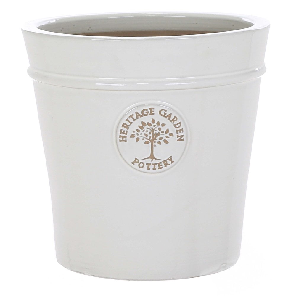 Heritage Edwardian 33cm Garden Pot in White