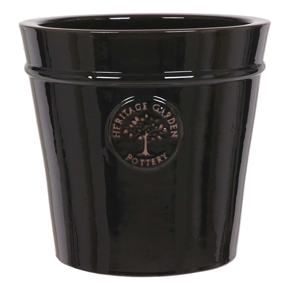 Heritage Edwardian 41cm Garden Pot in Black
