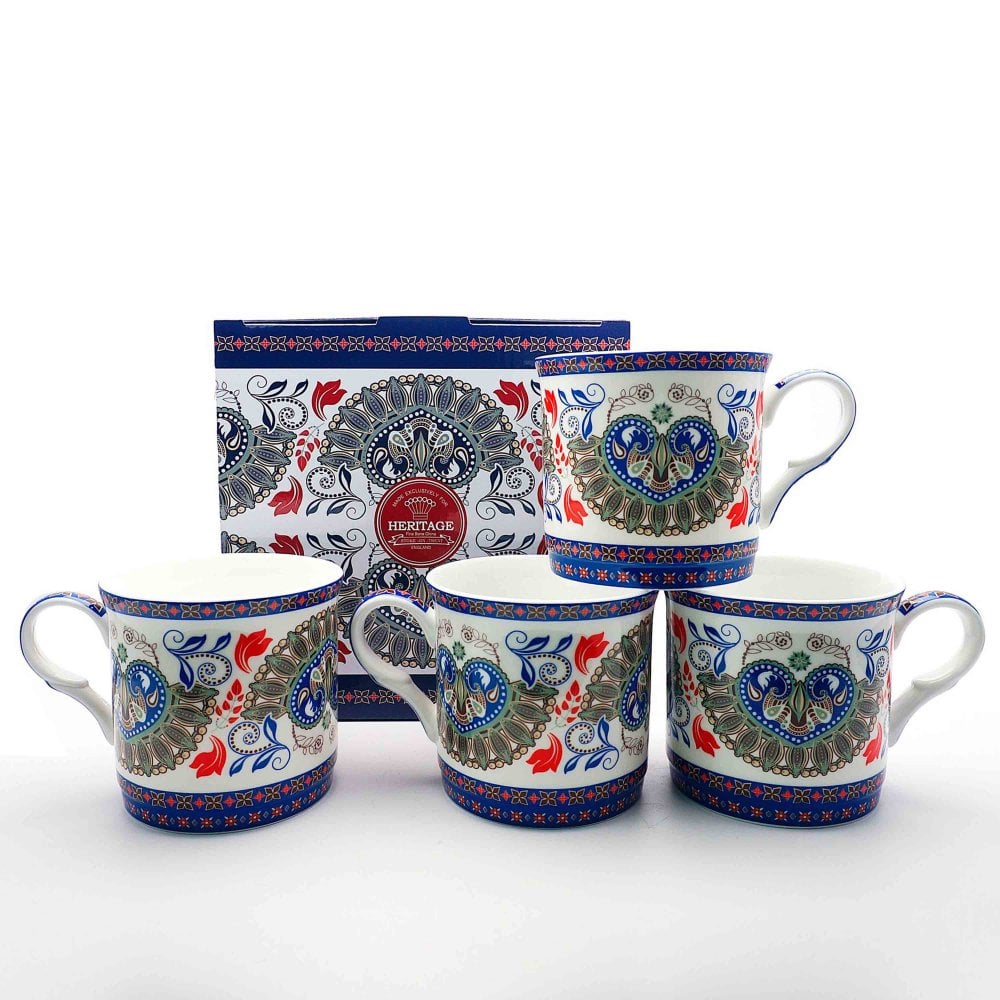Heritage Imari Bone China Mugs - Set of 4